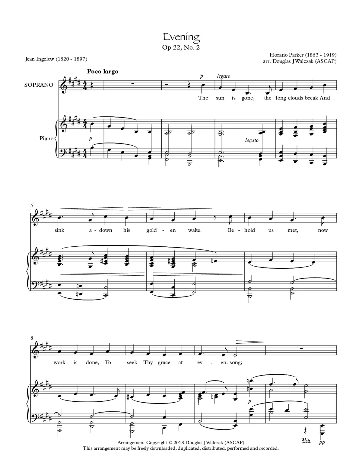 Evening Op. 22 No. 2 - Page 1