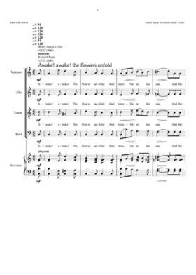 Awake! awake! the flowers unfold