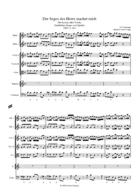 Der Segen des Herrn machet reich ohne Mühe