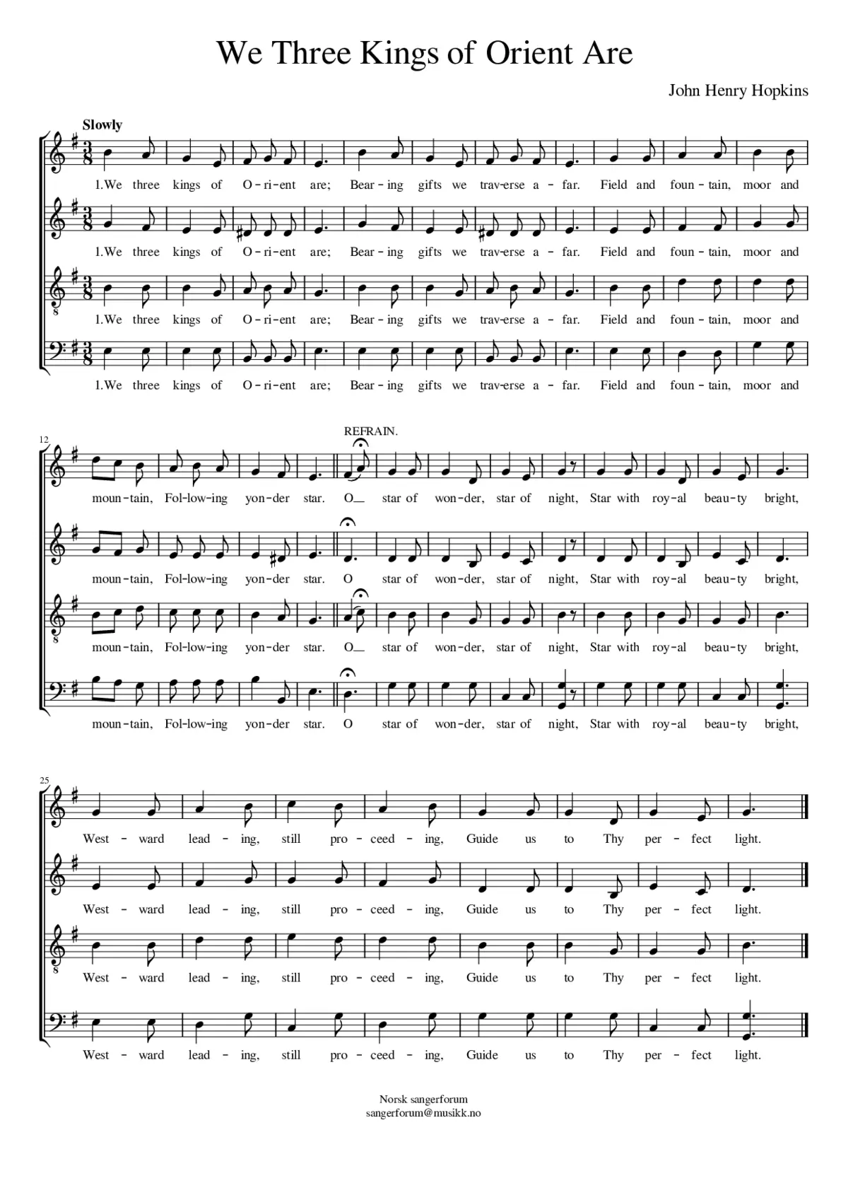 We Three Kings of Orient Are - Page 1