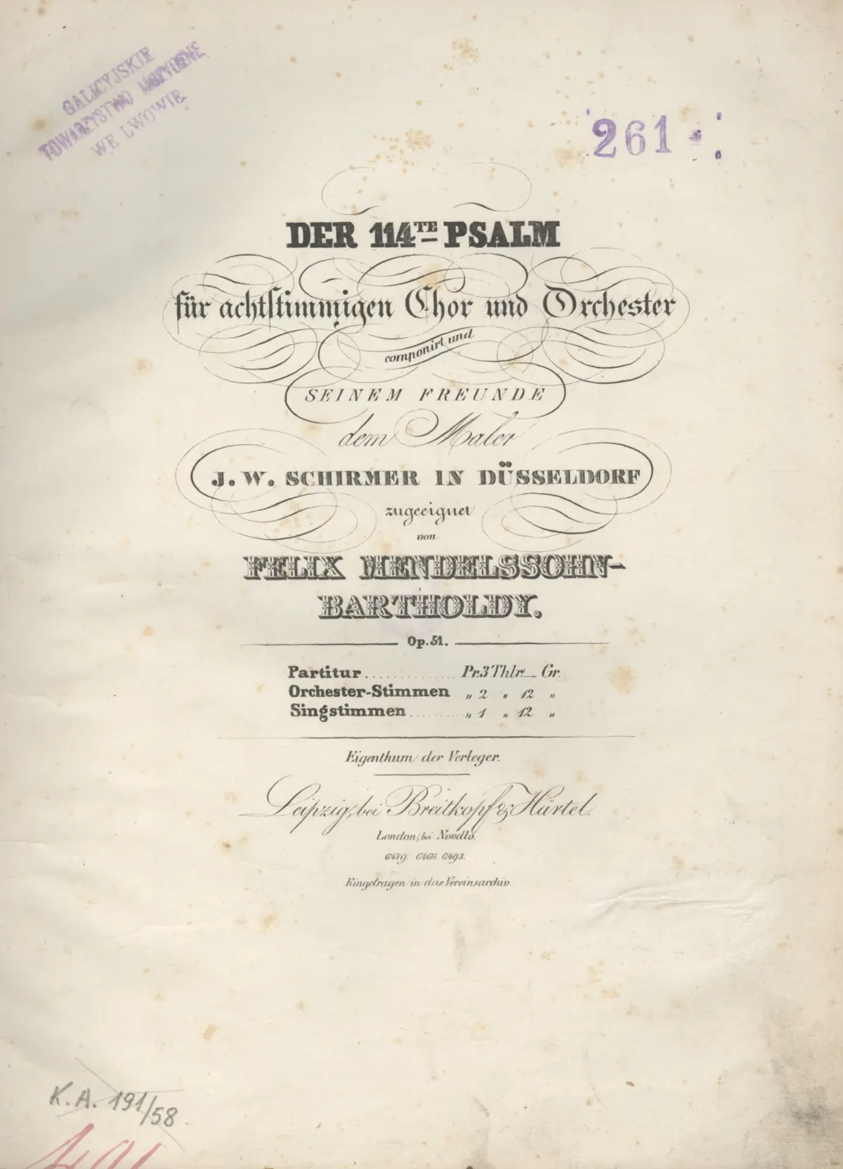 Da Israel aus Ägypten zog - Page 1