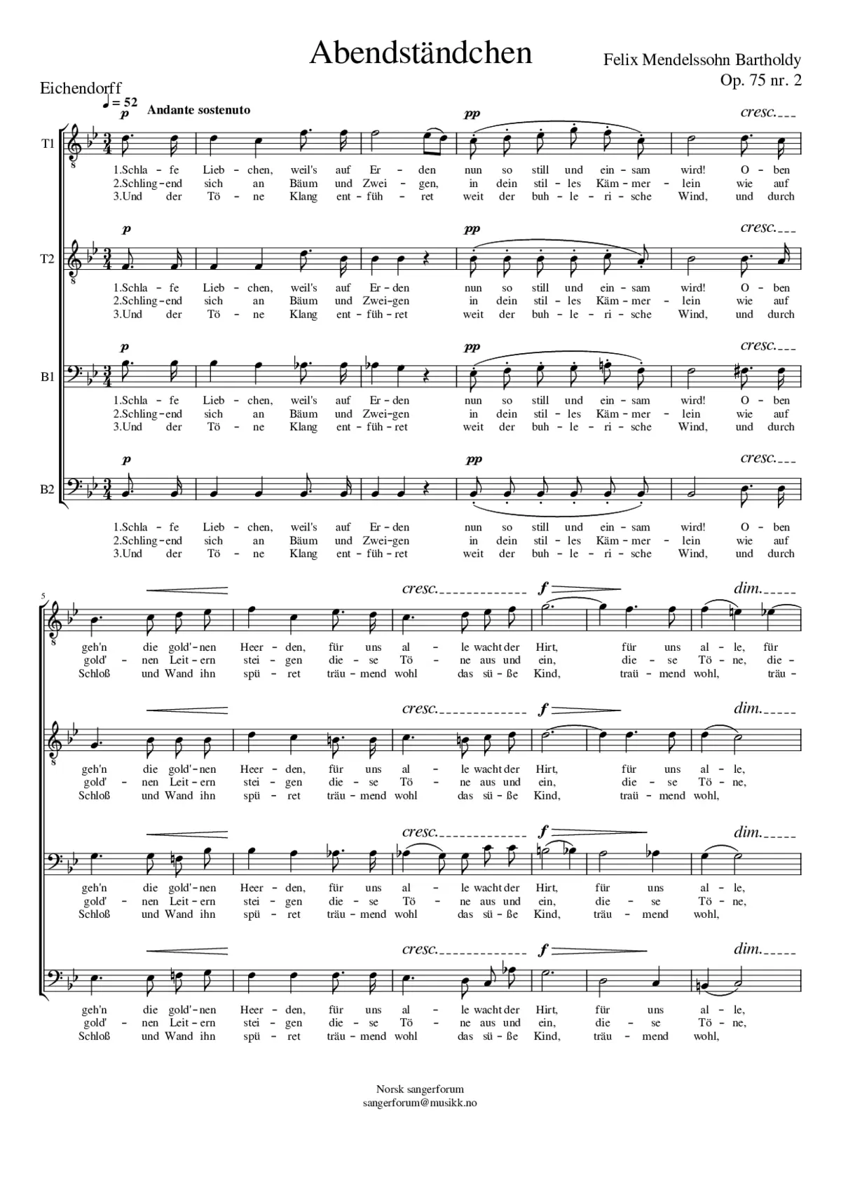 Abendständchen - Page 1