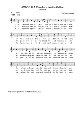 A Man there lived in Galilee