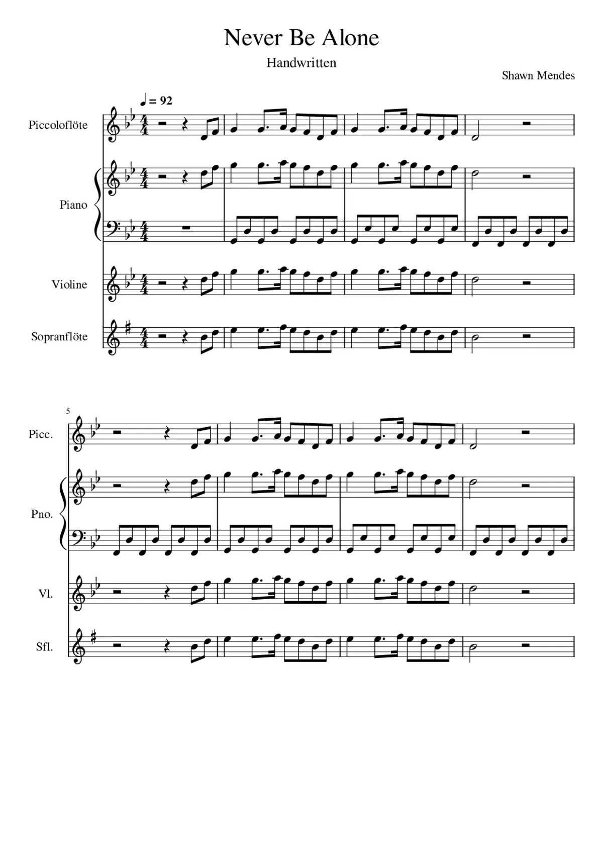 never be alone - Page 1