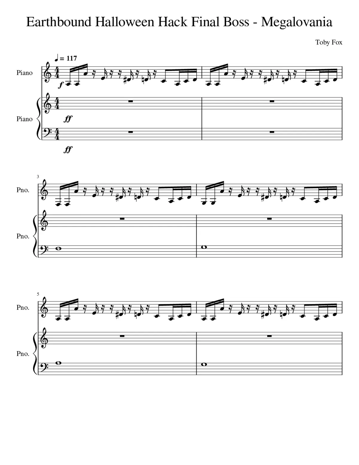 Megalovania - Page 1