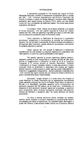 144 Versetti for organ