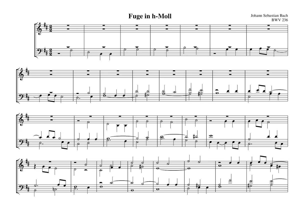 Fugue in B minor - Page 1