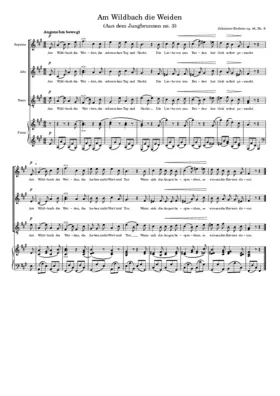 Am Wildbach die Weiden, Op. 44, No. 9