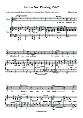 Is She Not Passing Fair?