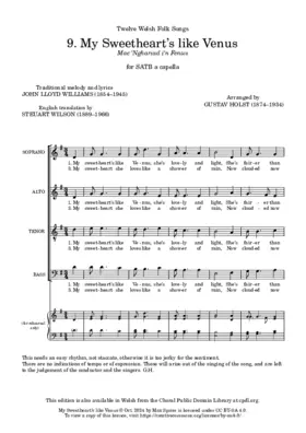 My Sweetheart's like Venus