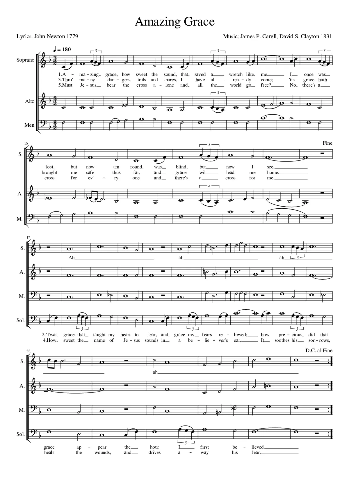 amazing grace - Page 1