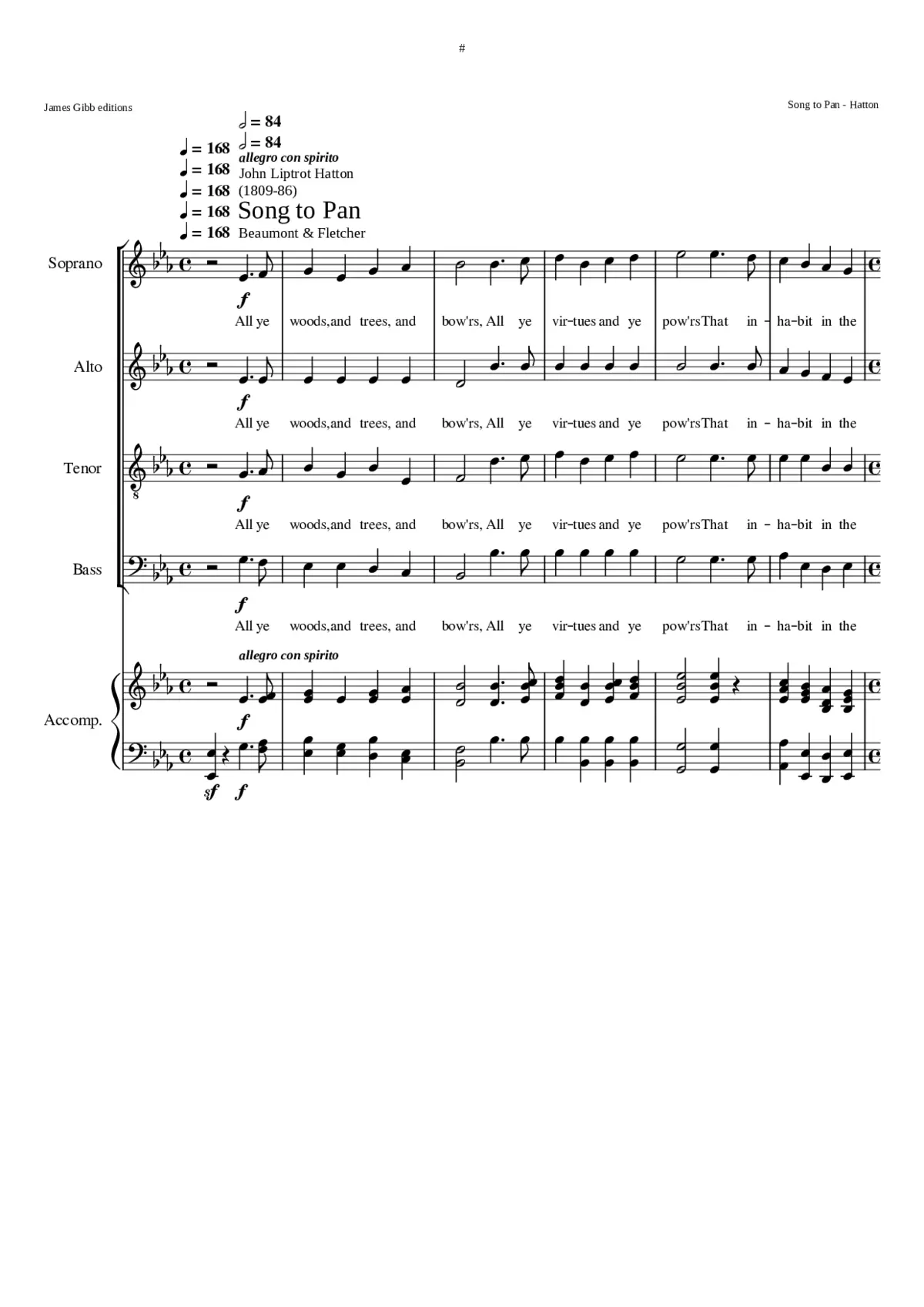 Song to Pan - Page 1