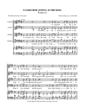 O Lord how joyful is the king