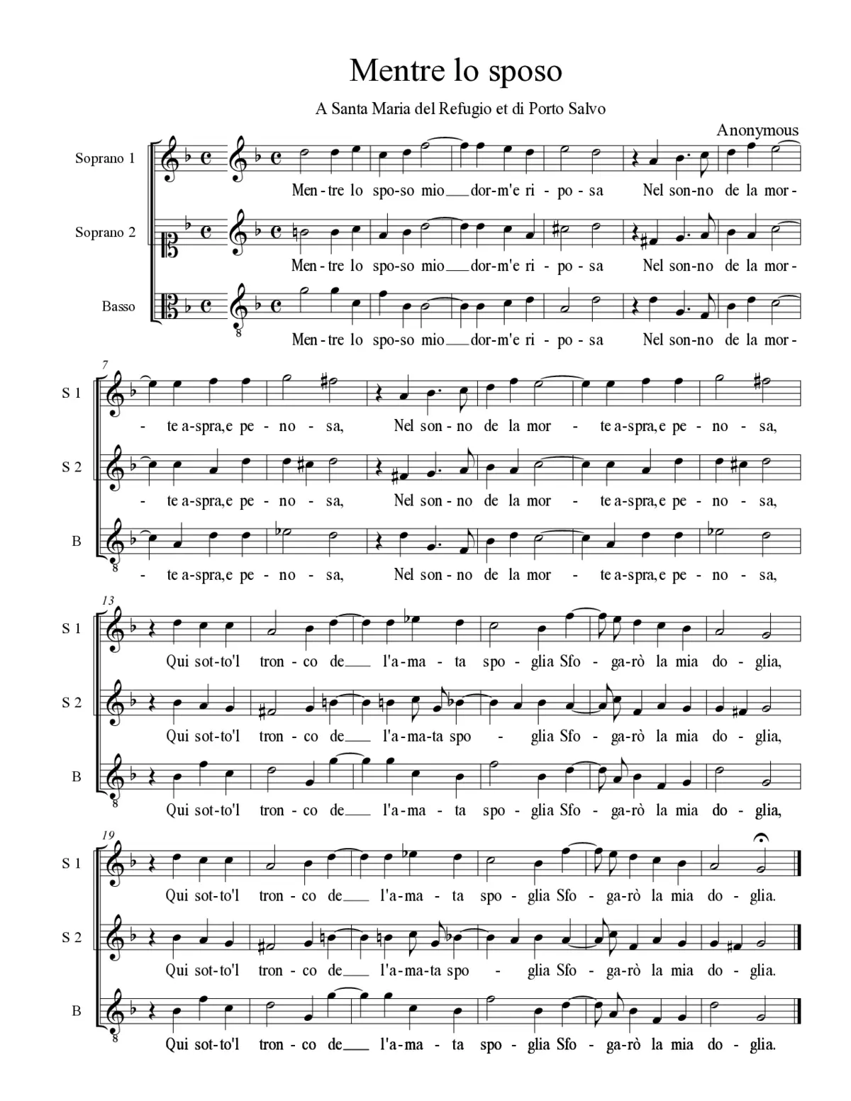 Mentre lo sposo - Page 1