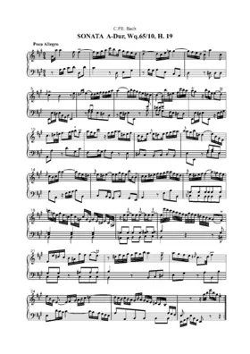 Keyboard Sonata A major