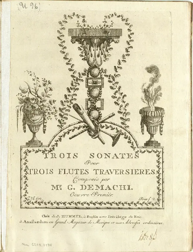 3 Sonates pour 3 Flutes Traversieres - Page 1