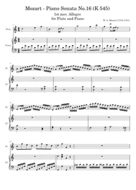 Piano Sonata No.14 K.545