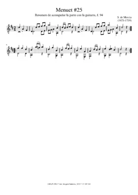 Menuet, Rda, f.94 I