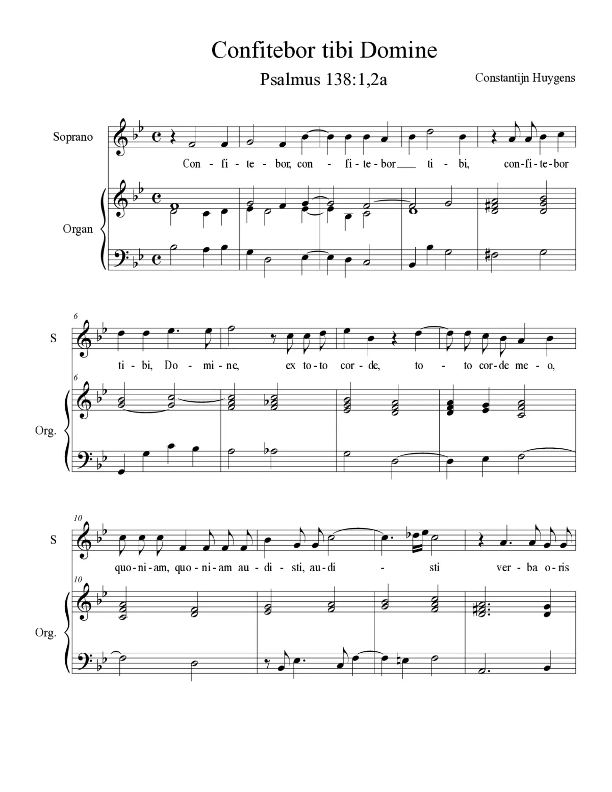Confitebor tibi Domine - Page 1