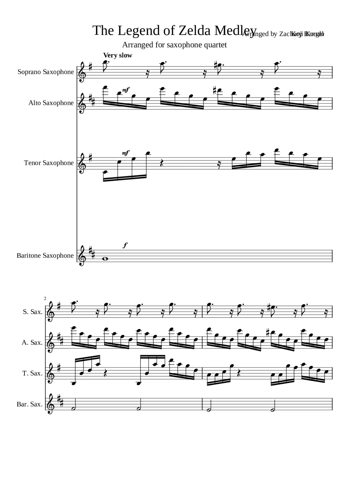 the legend of zelda main theme - Page 1