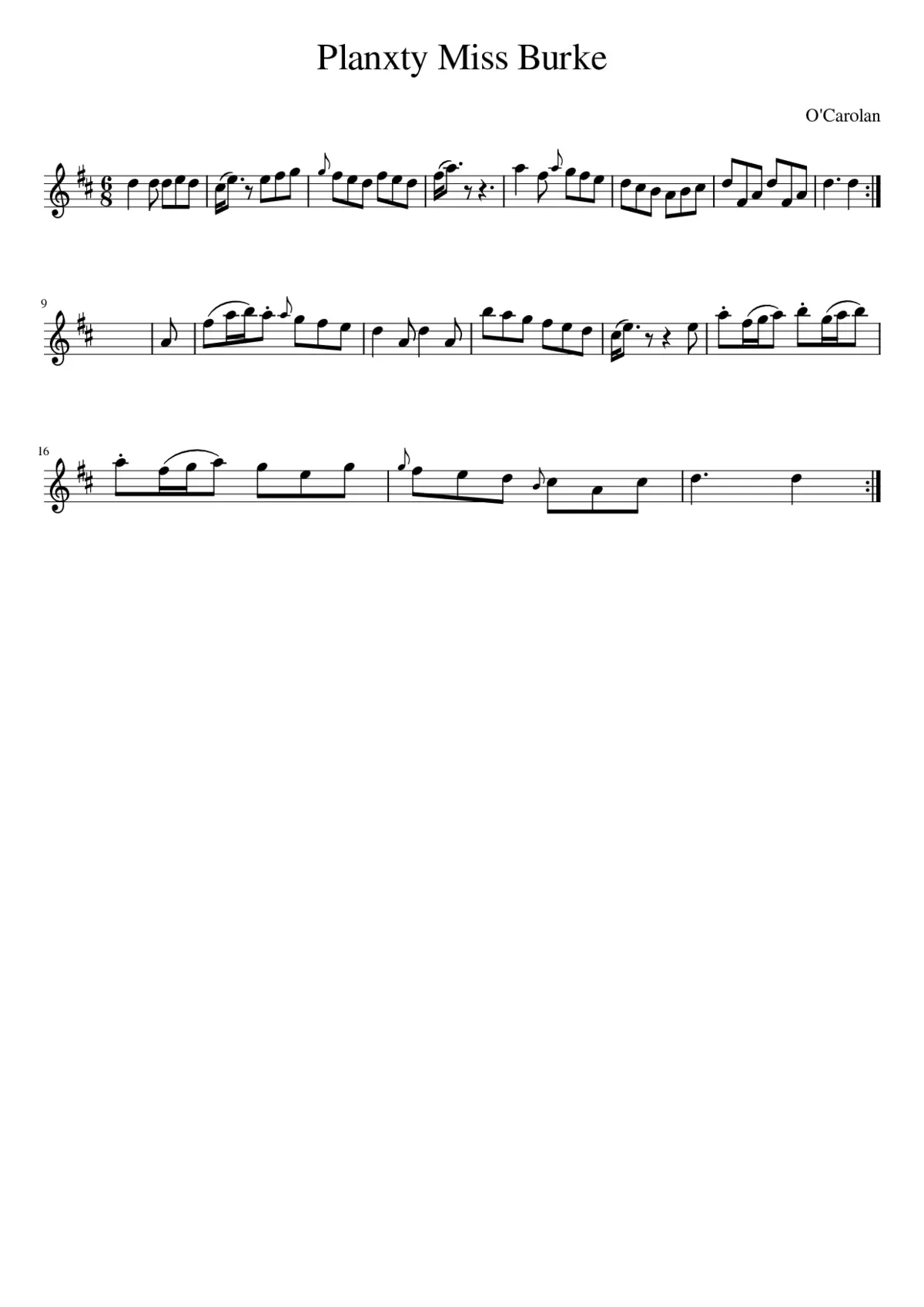 Planxty Miss Burke - Page 1