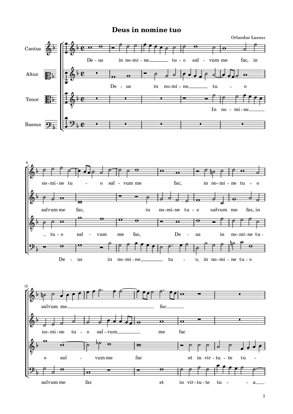 Deus in nomine tuo - Page 1