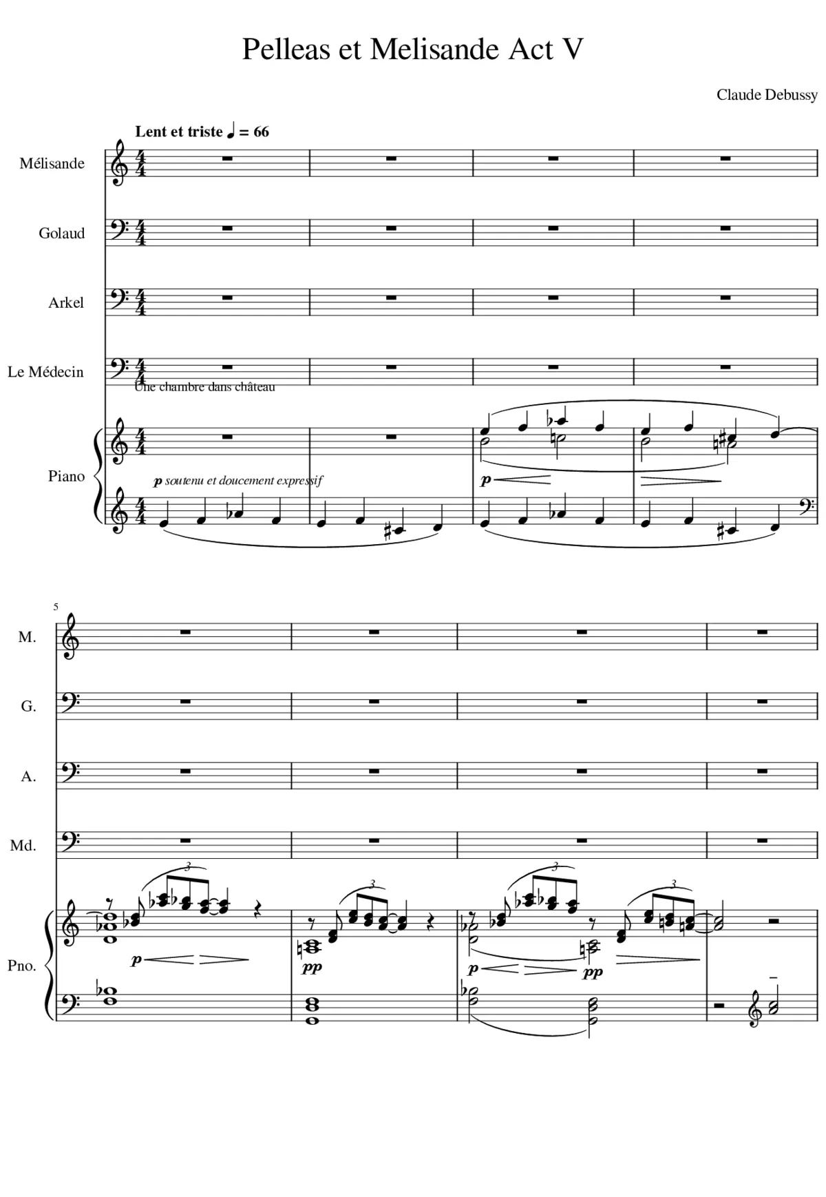 Pelléas et Mélisande - Page 1