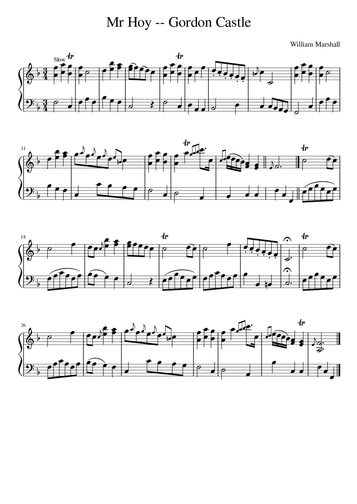 Mr Hoy -- Gordon Castle - Page 1