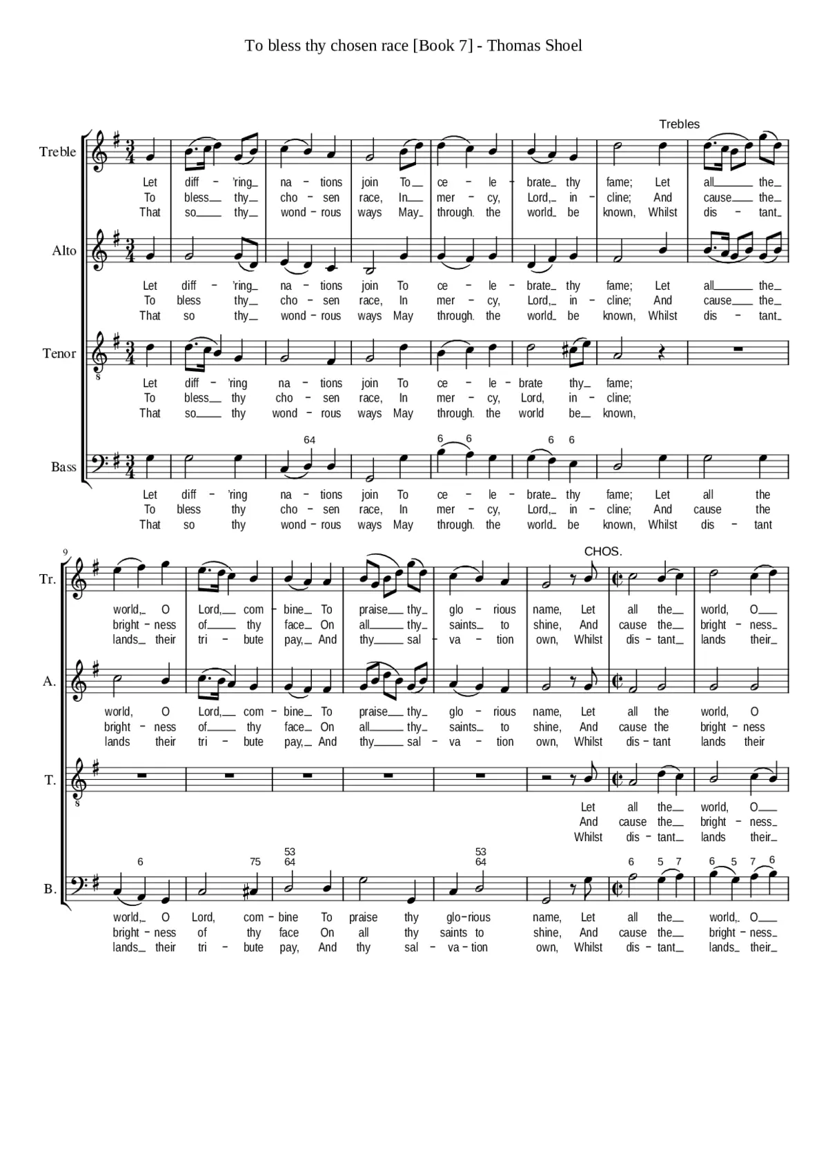 To bless thy chosen race - Page 1