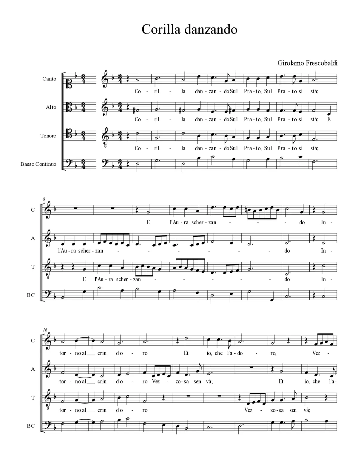 Corilla danzando - Page 1
