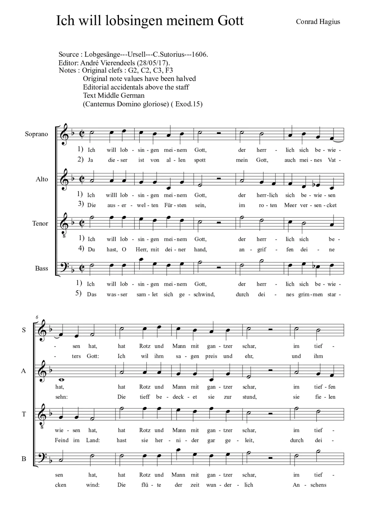 Ich will lobsingen meinem Gott - Page 1