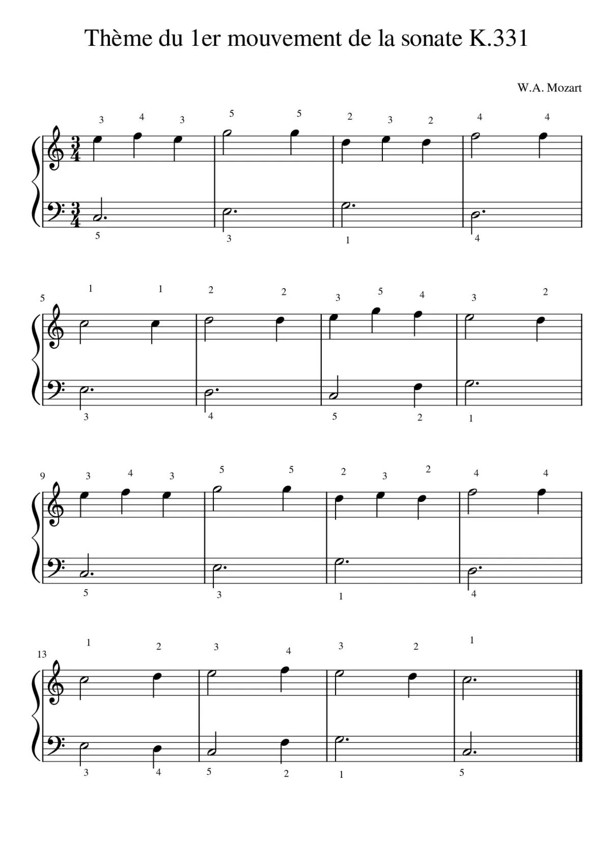 Sonate K.331 - Page 1