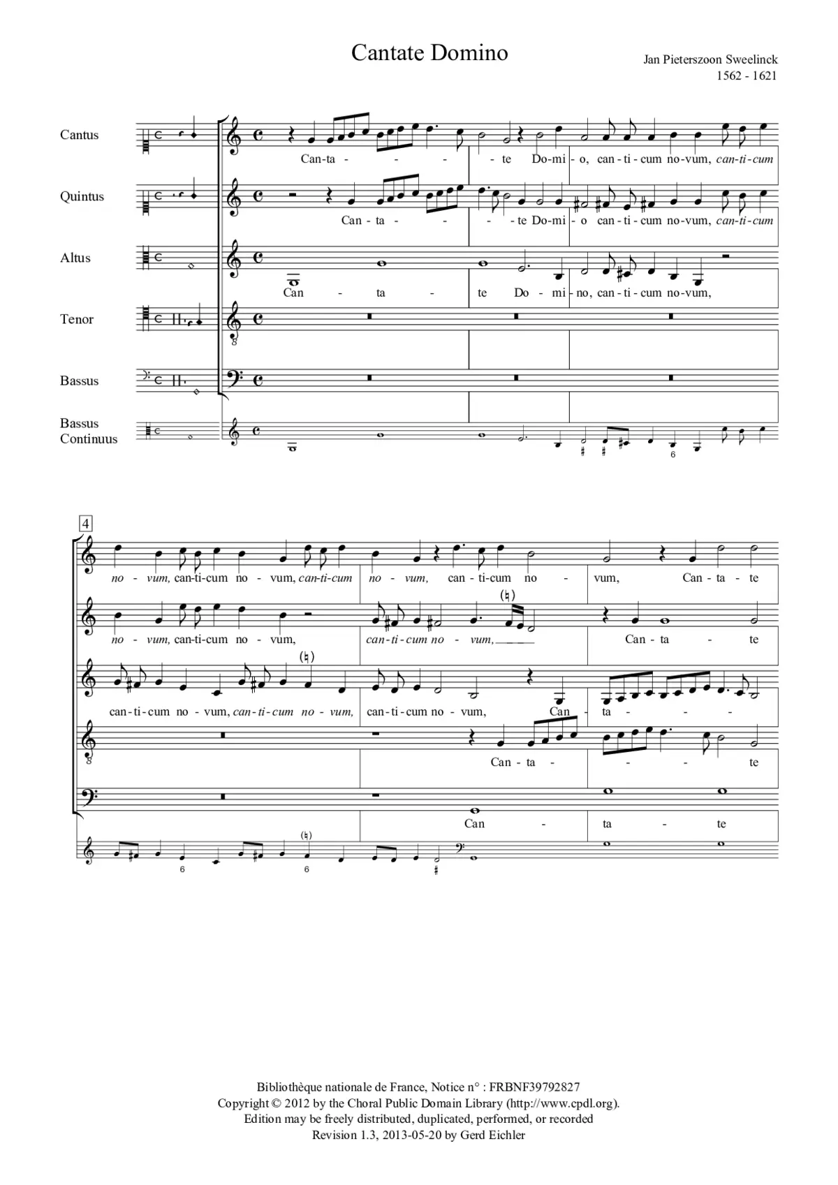 Cantate Domino - Page 1