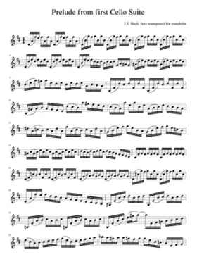 Prelude from first Cello Suite