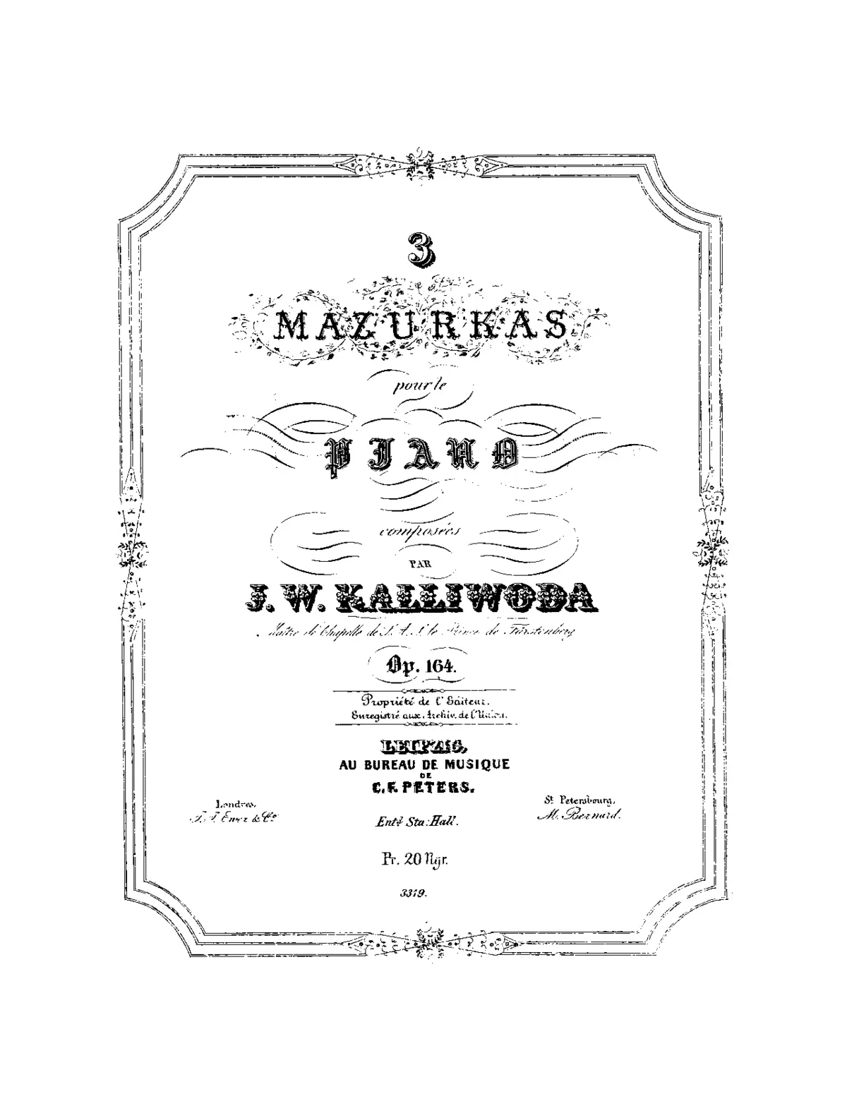 3 Mazurkas - Page 1