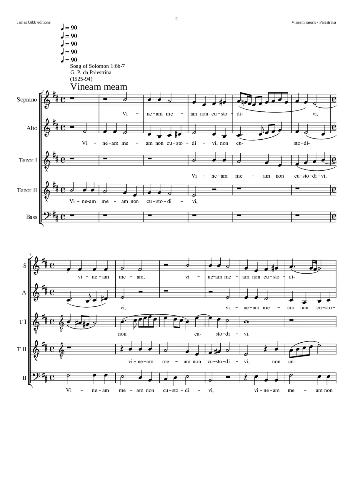 Vineam meam non custodivi - Page 1