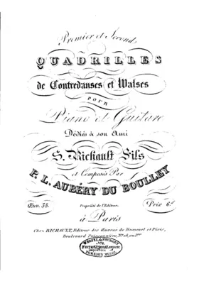Premier et Second Quadrilles de Contredanses et Walses