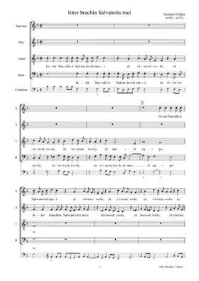 Inter brachia Salvatoris mei, SWV 82