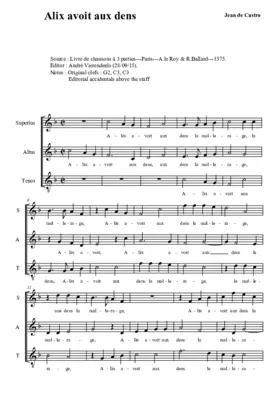 Alix avoit aux dens