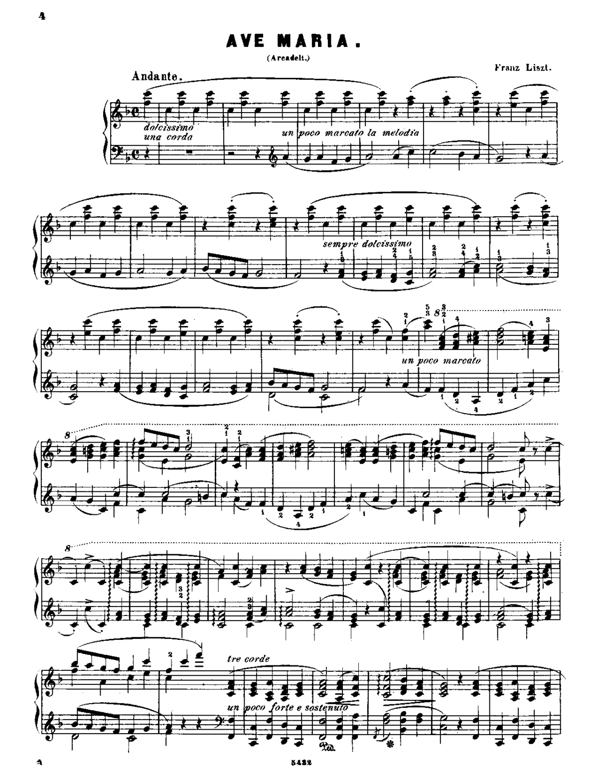 Ave Maria d' Arcadelt - Page 1