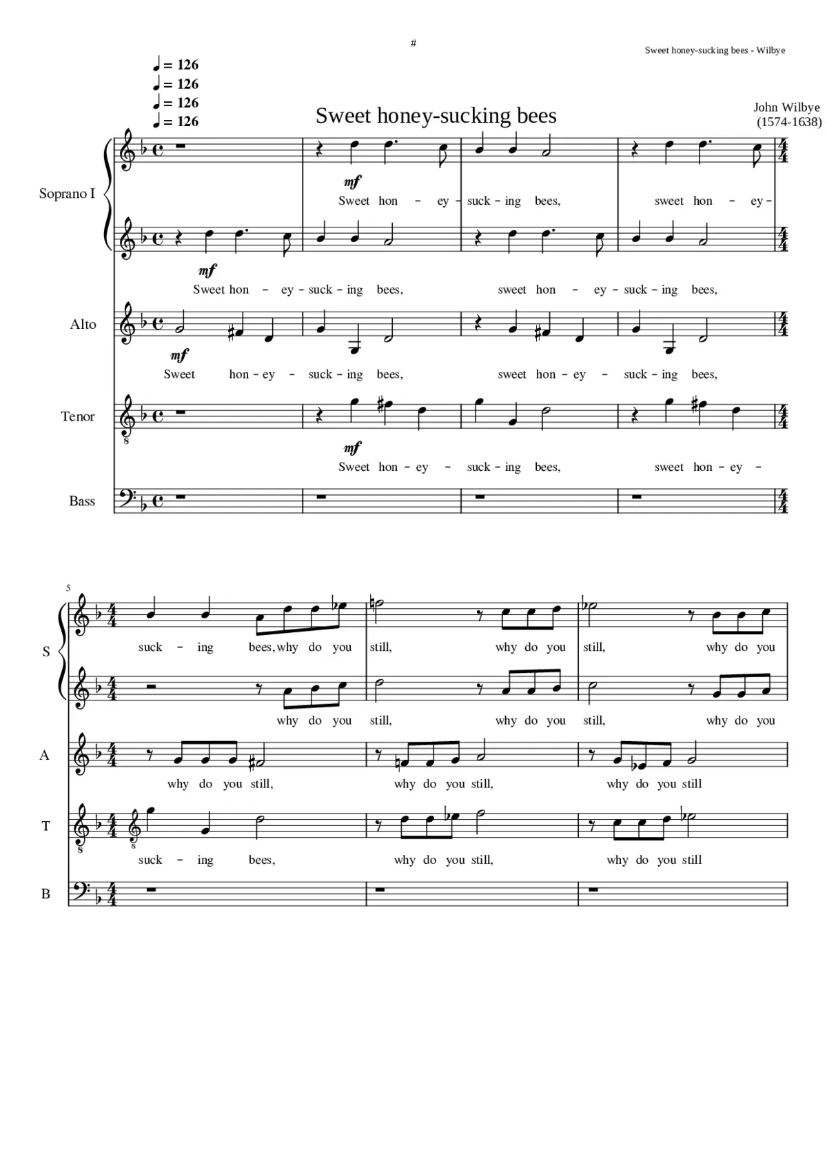 Sweet honey-sucking bees - Page 1