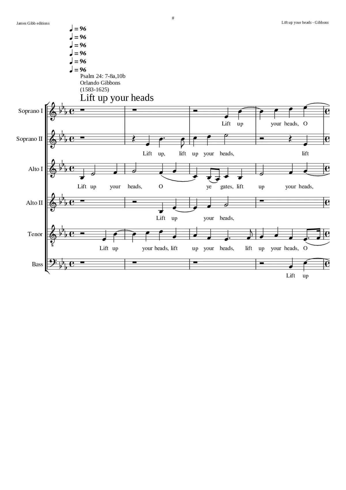 Lift up your heads - Page 1