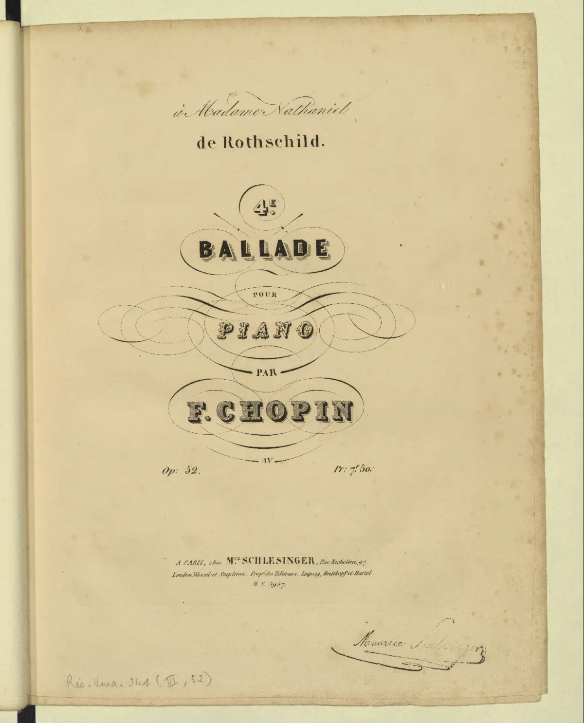 Ballade No.4 - Page 1
