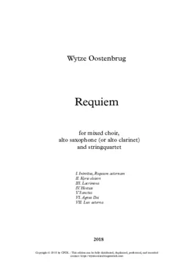 Requiem for mixed Choir and Ensemble