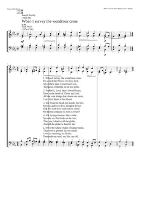 When I survey the wondrous cross