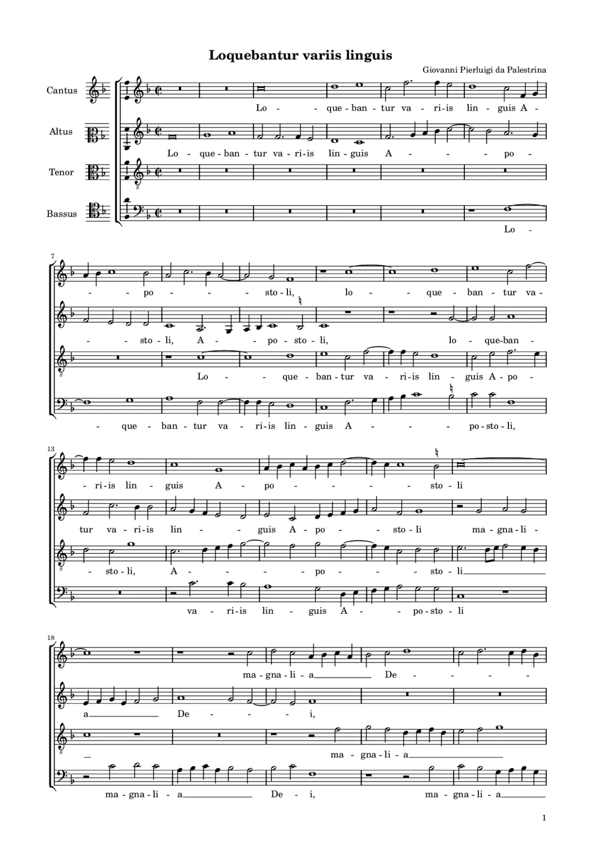 Loquebantur - Page 1