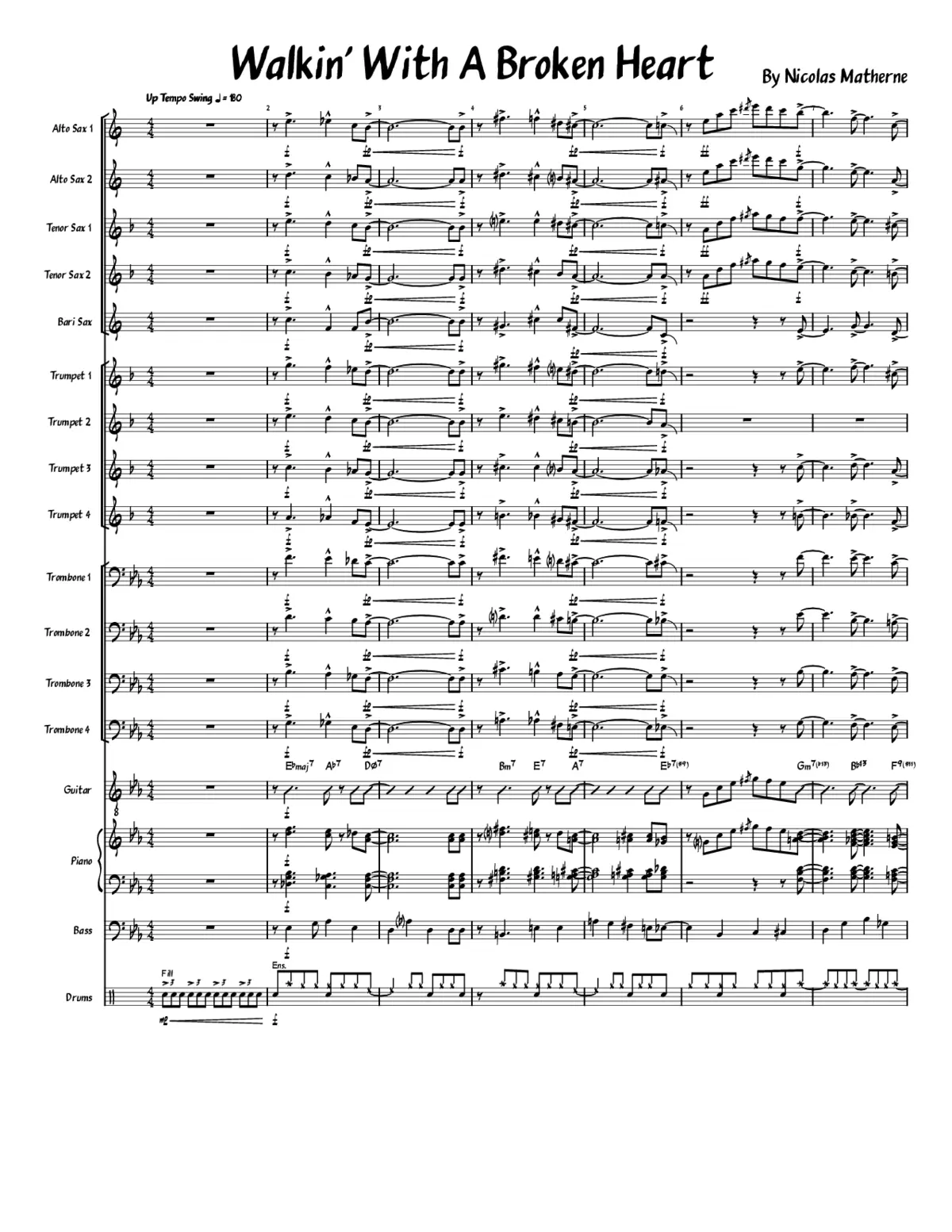 Walkin' With A Broken Heart - Page 1