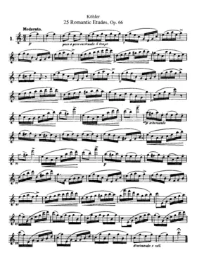25 romantische Etüden im modernen Stil