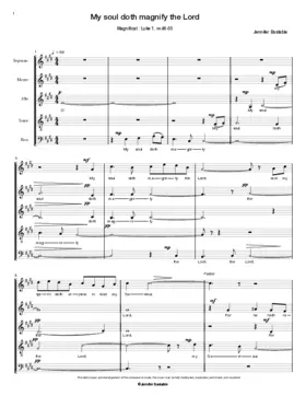 My soul doth magnify the Lord (Magnificat)