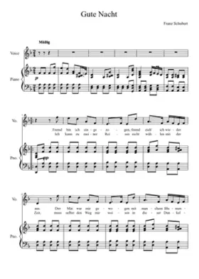 Gute Nacht die Winterreise